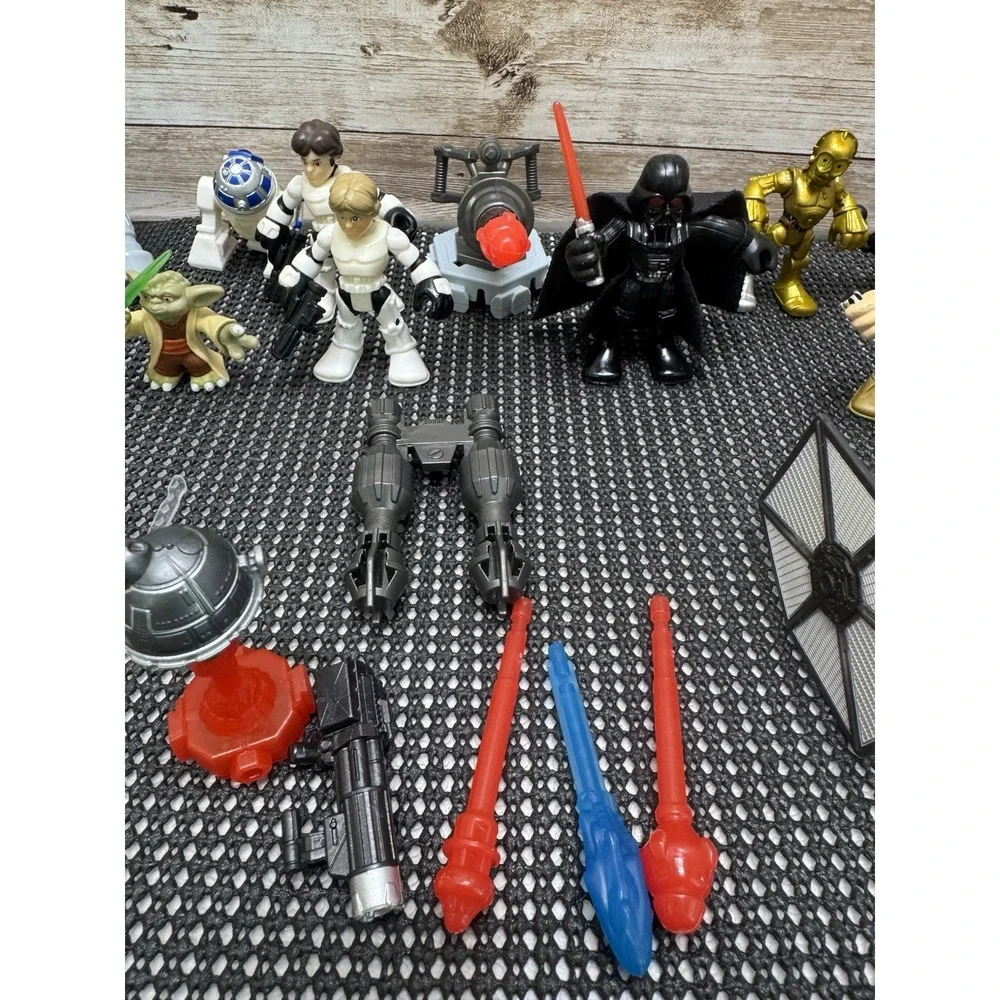 Star Wars Galactic Heroes Mix Lot of 25 Pc‎ Figures Hasbro Darth Vader Chewbacca